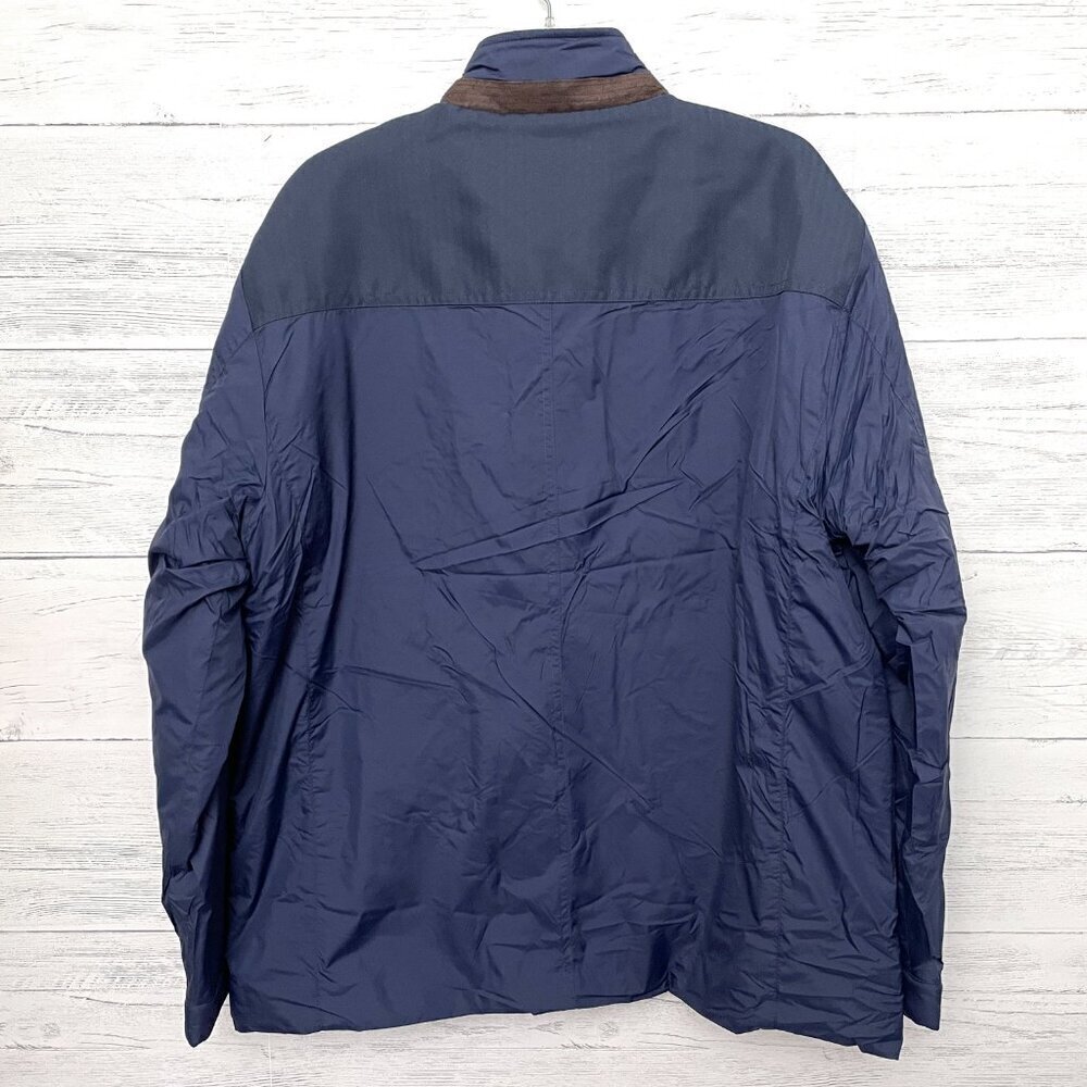 NEW UNTUCKit Men's Jacket Navy Blue Rodier Coat Lightweight Nylon size XL - Picture 4 of 11